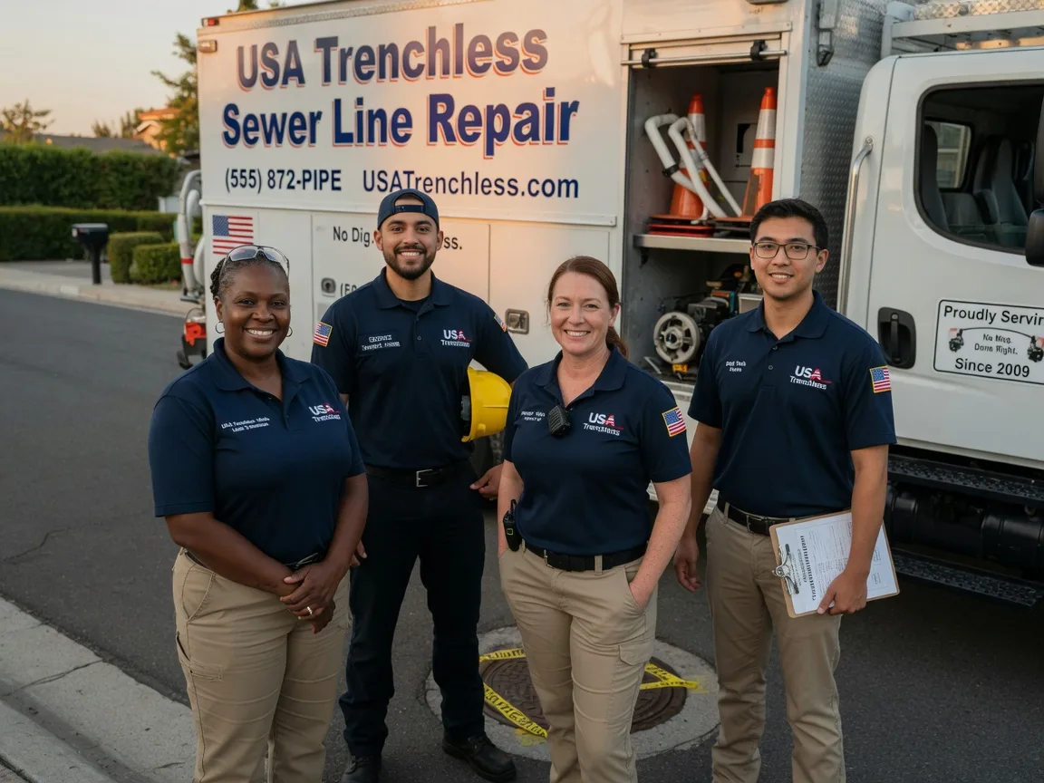 Sewer Line Repair company in New Munich, MN